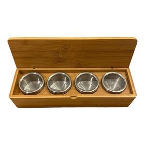 Bamboo Spice Tea Storage Box‎